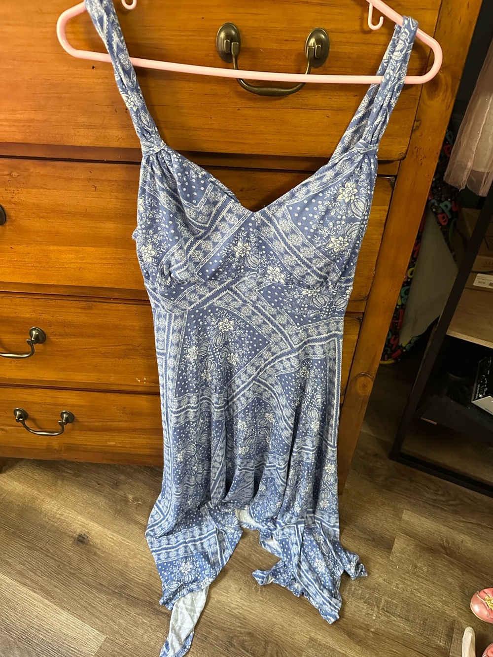 American Rag bandana-print empire-waist dress